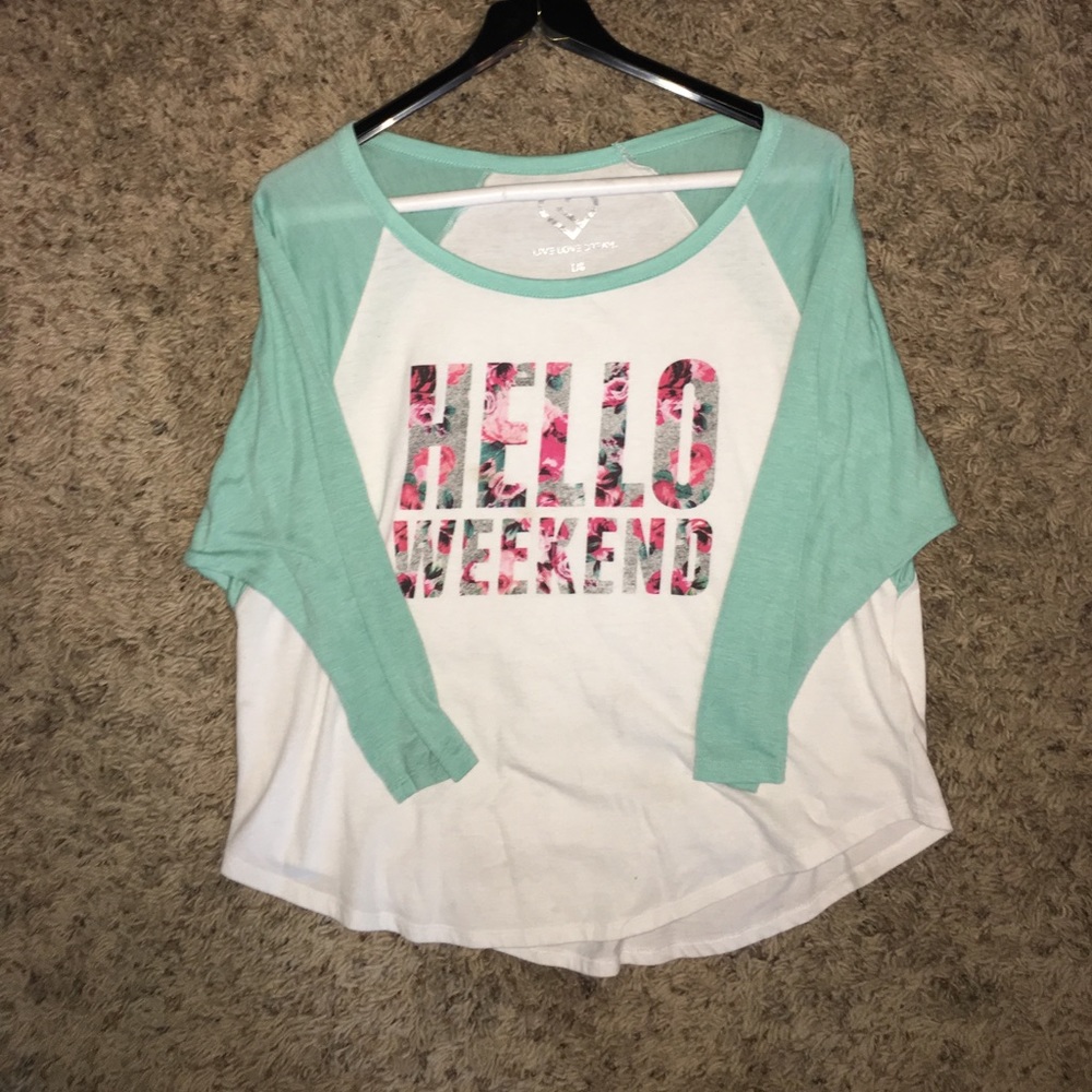 Baseball type comfy flowy tee